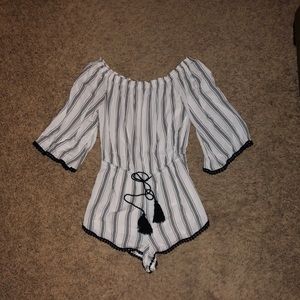 Black & White Romper